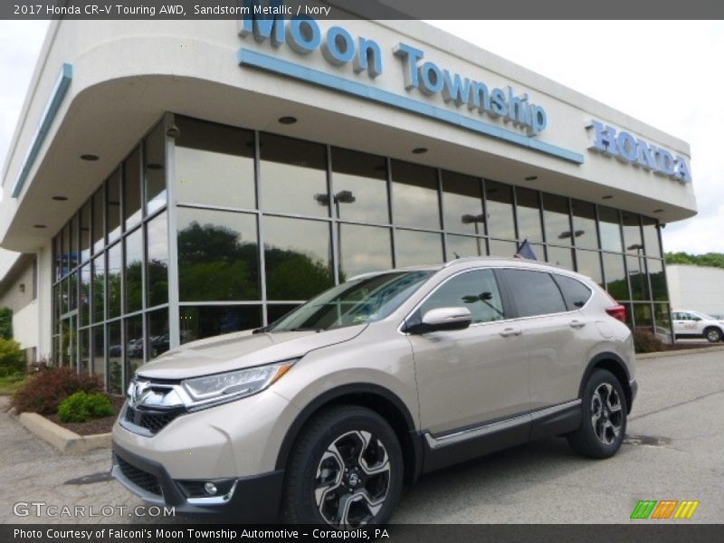 Sandstorm Metallic / Ivory 2017 Honda CR-V Touring AWD