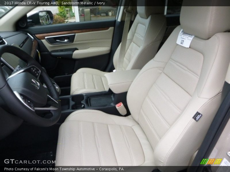 Sandstorm Metallic / Ivory 2017 Honda CR-V Touring AWD