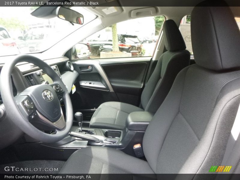 Barcelona Red Metallic / Black 2017 Toyota RAV4 LE