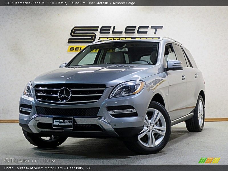 Palladium Silver Metallic / Almond Beige 2012 Mercedes-Benz ML 350 4Matic