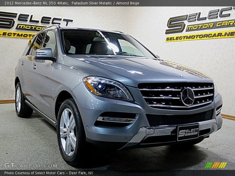 Palladium Silver Metallic / Almond Beige 2012 Mercedes-Benz ML 350 4Matic