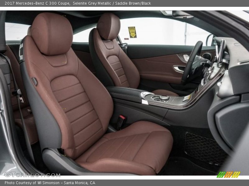 Selenite Grey Metallic / Saddle Brown/Black 2017 Mercedes-Benz C 300 Coupe