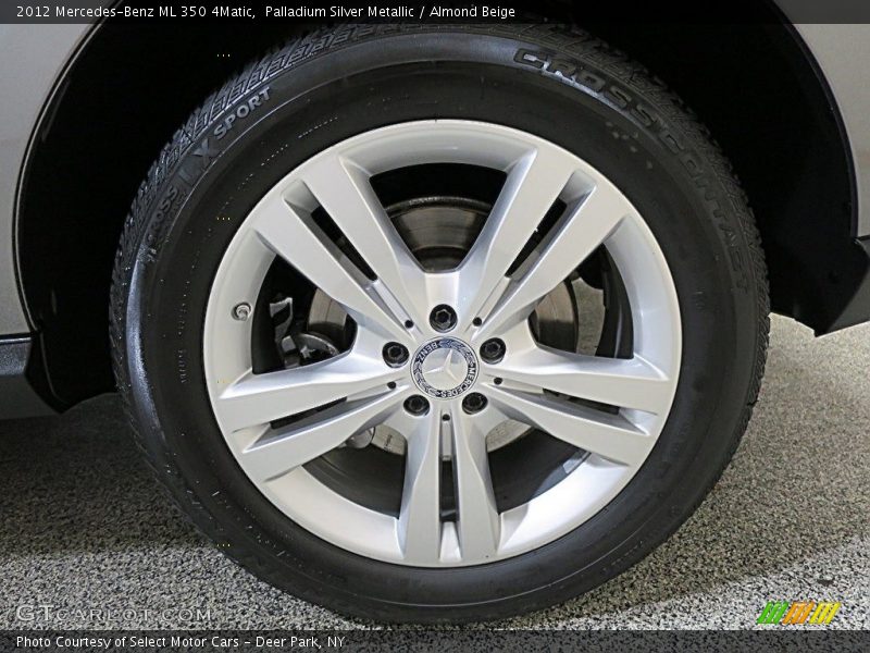 Palladium Silver Metallic / Almond Beige 2012 Mercedes-Benz ML 350 4Matic