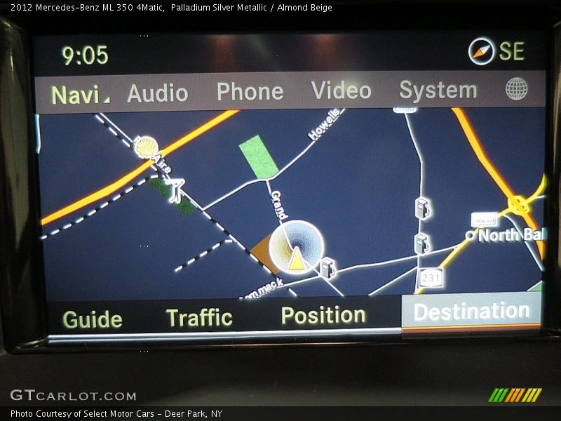 Palladium Silver Metallic / Almond Beige 2012 Mercedes-Benz ML 350 4Matic