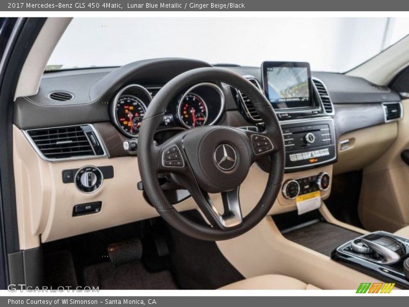 Lunar Blue Metallic / Ginger Beige/Black 2017 Mercedes-Benz GLS 450 4Matic
