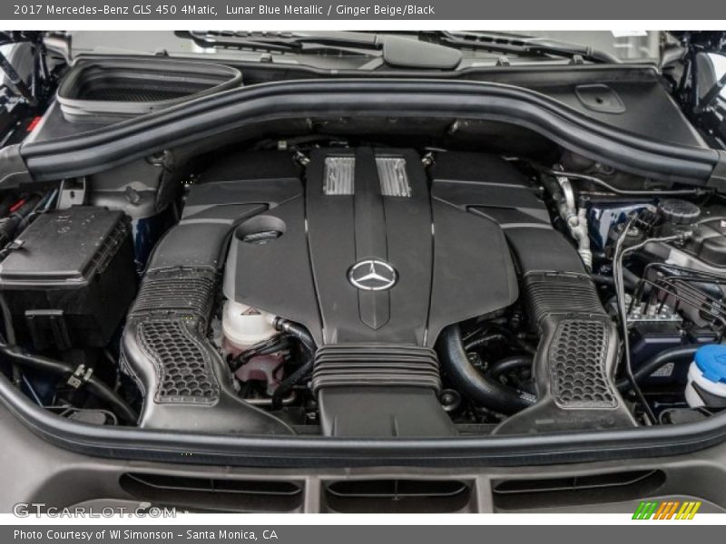 Lunar Blue Metallic / Ginger Beige/Black 2017 Mercedes-Benz GLS 450 4Matic