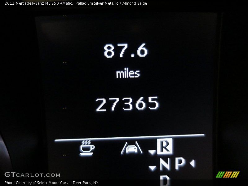 Palladium Silver Metallic / Almond Beige 2012 Mercedes-Benz ML 350 4Matic