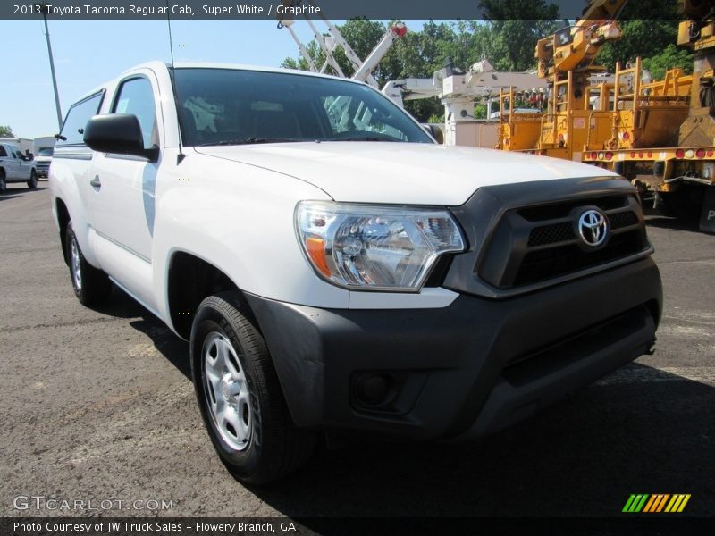 Super White / Graphite 2013 Toyota Tacoma Regular Cab