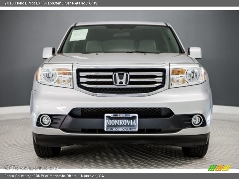 Alabaster Silver Metallic / Gray 2015 Honda Pilot EX