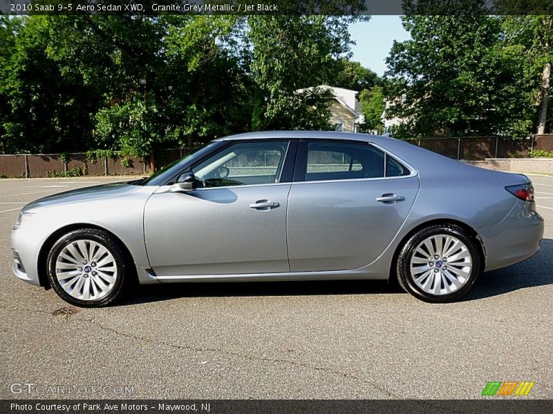 Granite Grey Metallic / Jet Black 2010 Saab 9-5 Aero Sedan XWD