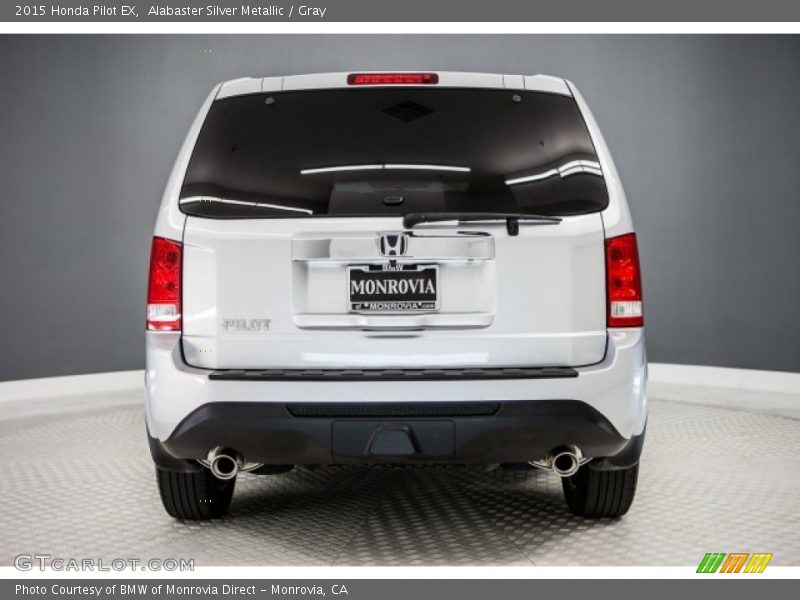 Alabaster Silver Metallic / Gray 2015 Honda Pilot EX