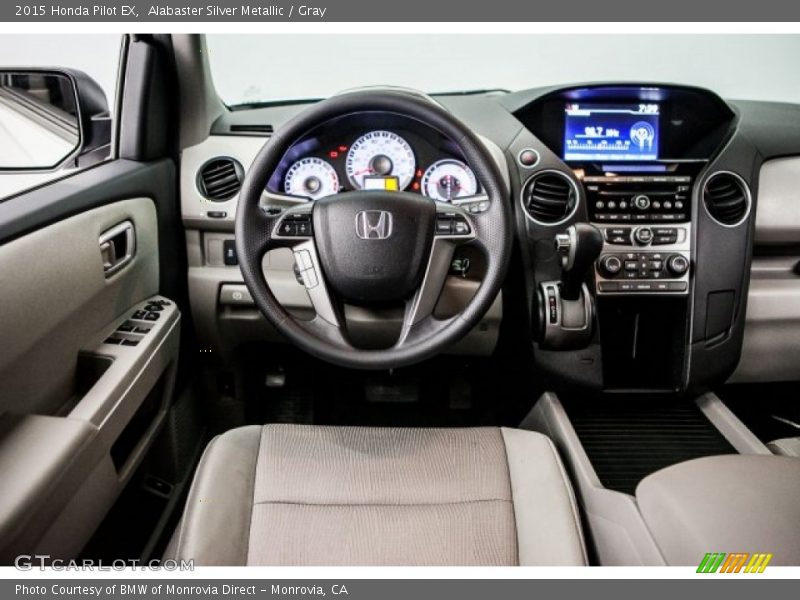 Alabaster Silver Metallic / Gray 2015 Honda Pilot EX