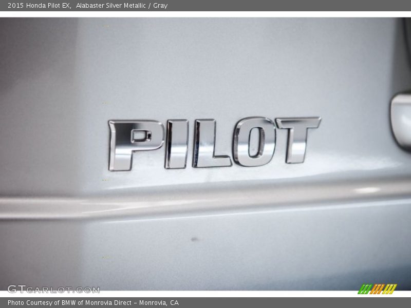 Alabaster Silver Metallic / Gray 2015 Honda Pilot EX