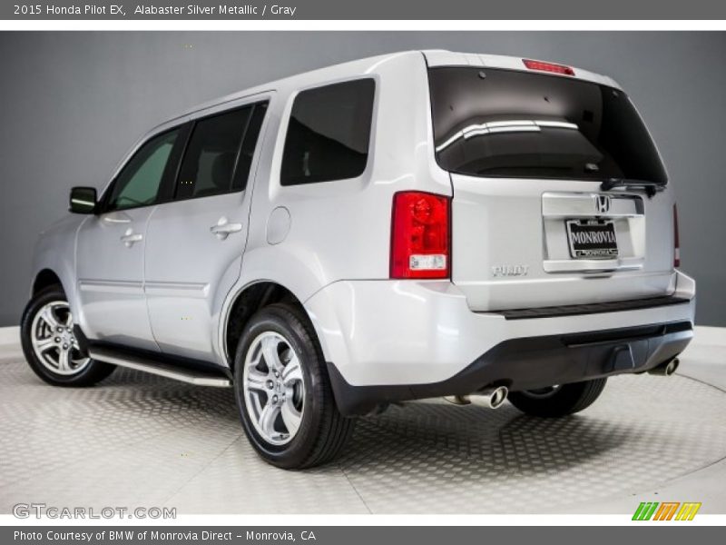 Alabaster Silver Metallic / Gray 2015 Honda Pilot EX