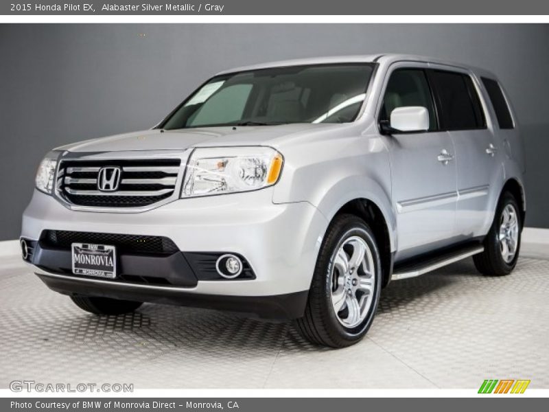Alabaster Silver Metallic / Gray 2015 Honda Pilot EX