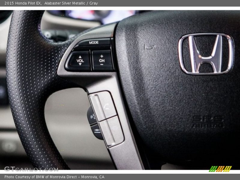Alabaster Silver Metallic / Gray 2015 Honda Pilot EX
