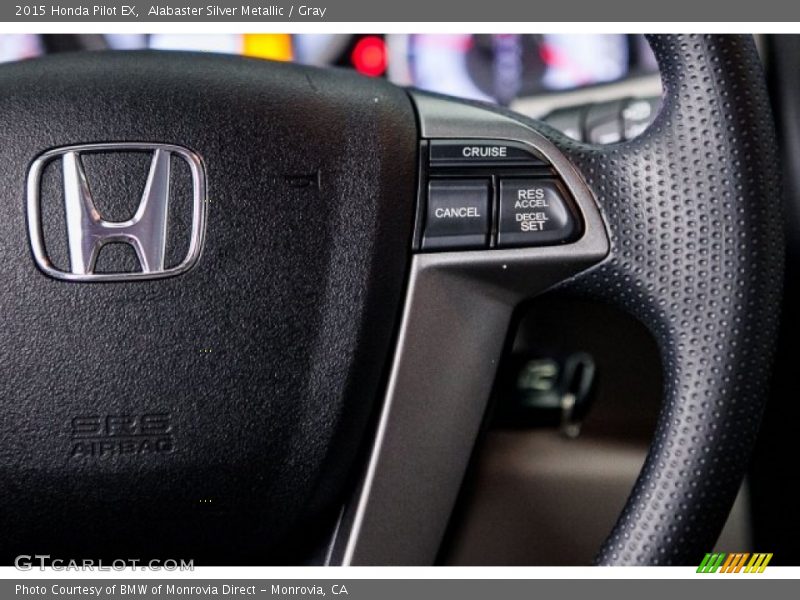 Alabaster Silver Metallic / Gray 2015 Honda Pilot EX