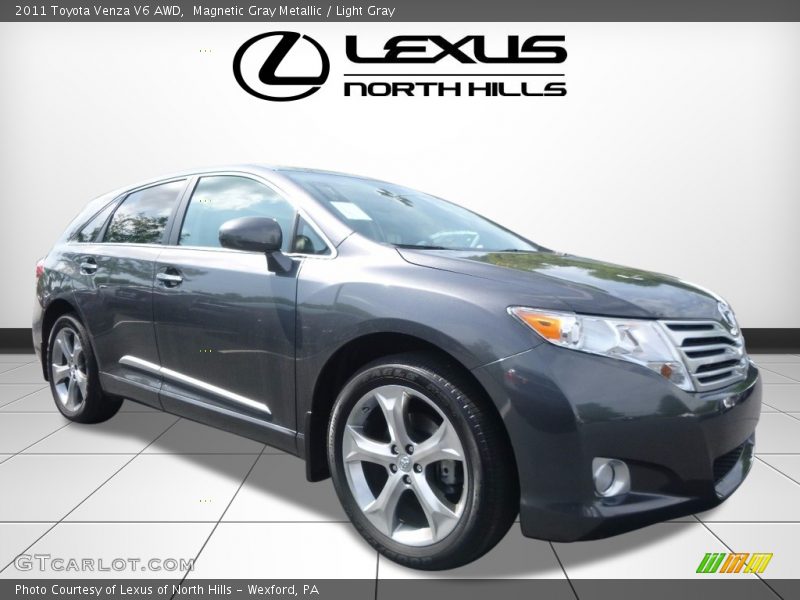 Magnetic Gray Metallic / Light Gray 2011 Toyota Venza V6 AWD