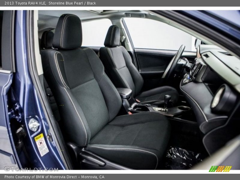 Shoreline Blue Pearl / Black 2013 Toyota RAV4 XLE