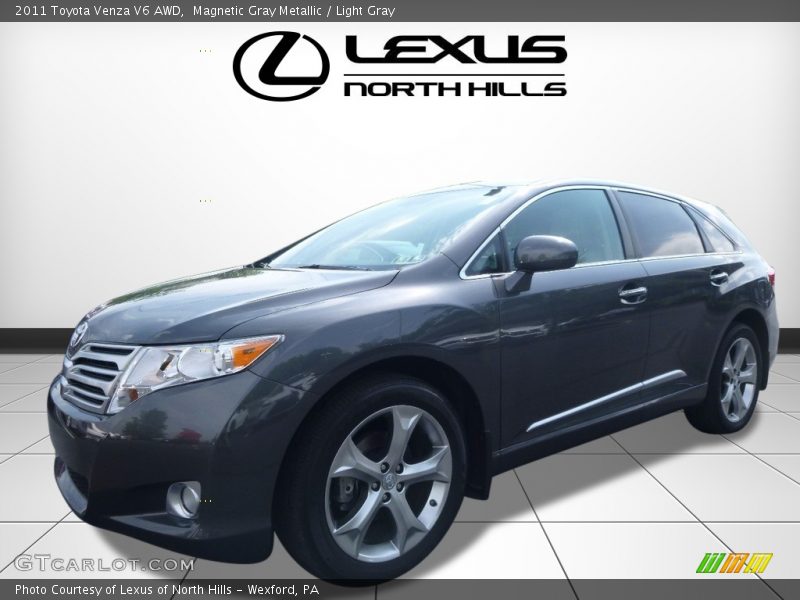 Magnetic Gray Metallic / Light Gray 2011 Toyota Venza V6 AWD