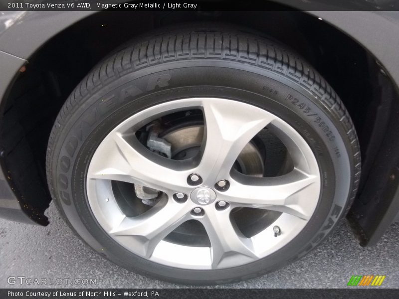Magnetic Gray Metallic / Light Gray 2011 Toyota Venza V6 AWD