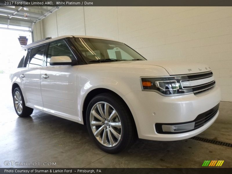 White Platinum / Dune 2017 Ford Flex Limited AWD