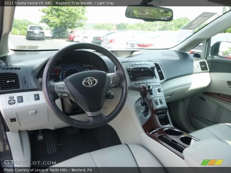 Magnetic Gray Metallic / Light Gray 2011 Toyota Venza V6 AWD