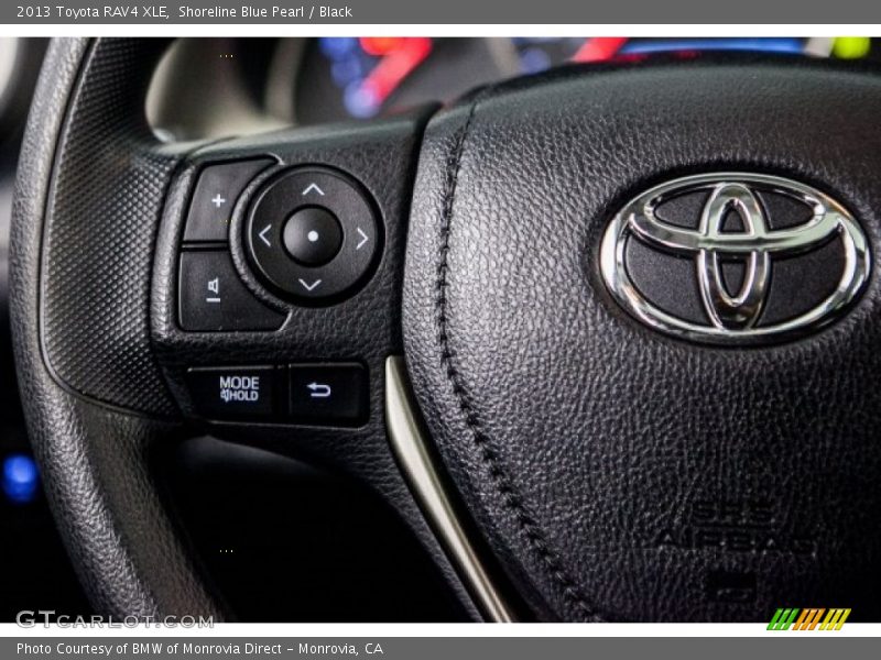 Shoreline Blue Pearl / Black 2013 Toyota RAV4 XLE