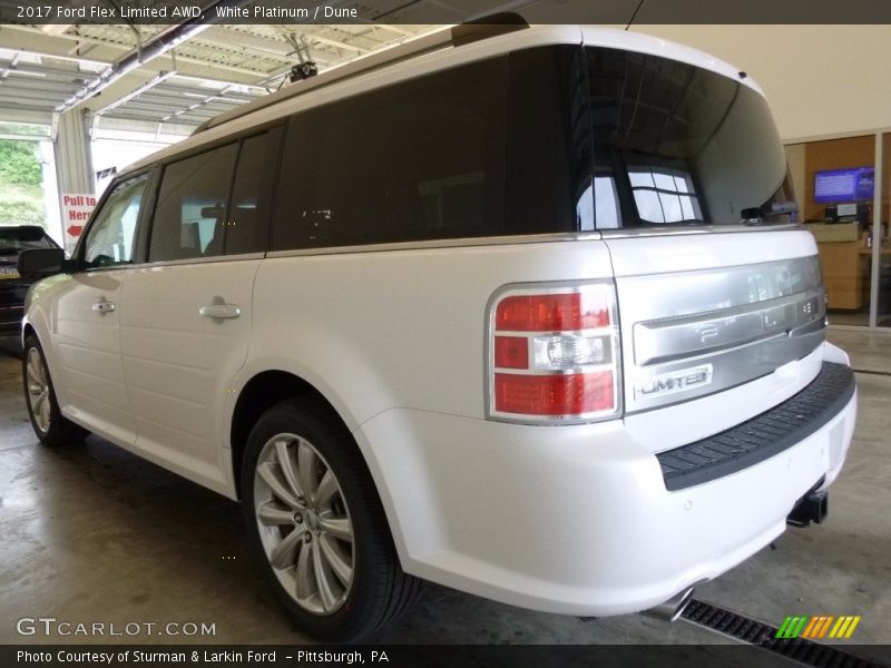 White Platinum / Dune 2017 Ford Flex Limited AWD