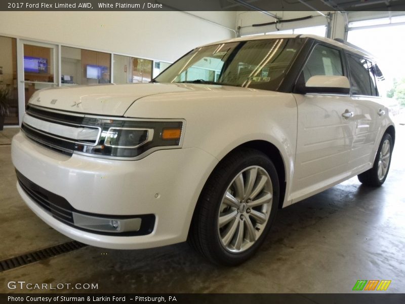 White Platinum / Dune 2017 Ford Flex Limited AWD