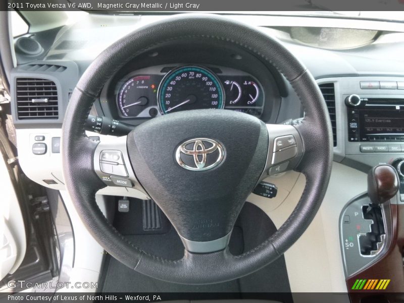 Magnetic Gray Metallic / Light Gray 2011 Toyota Venza V6 AWD