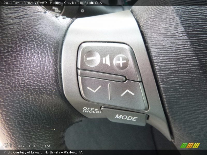 Magnetic Gray Metallic / Light Gray 2011 Toyota Venza V6 AWD