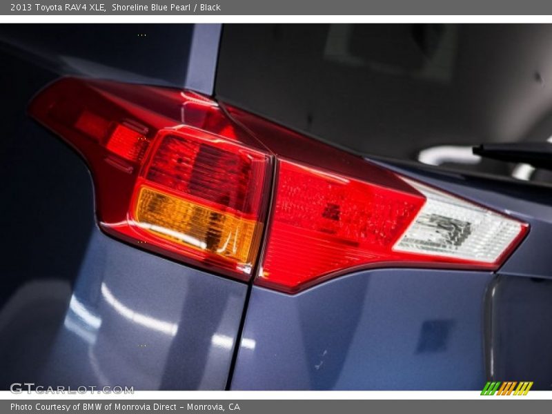 Shoreline Blue Pearl / Black 2013 Toyota RAV4 XLE