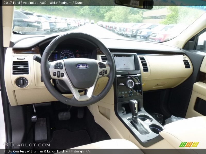 White Platinum / Dune 2017 Ford Flex Limited AWD