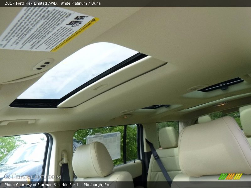 White Platinum / Dune 2017 Ford Flex Limited AWD