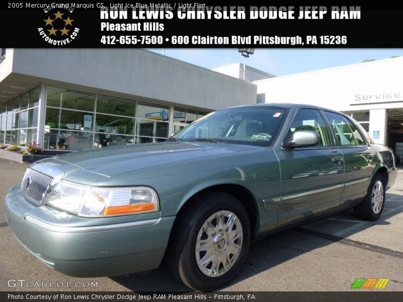 Light Ice Blue Metallic / Light Flint 2005 Mercury Grand Marquis GS