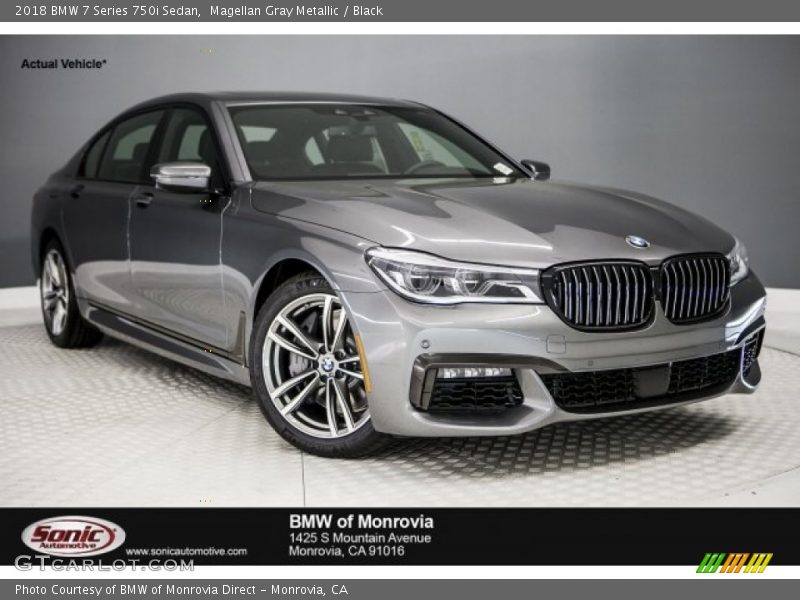 Magellan Gray Metallic / Black 2018 BMW 7 Series 750i Sedan