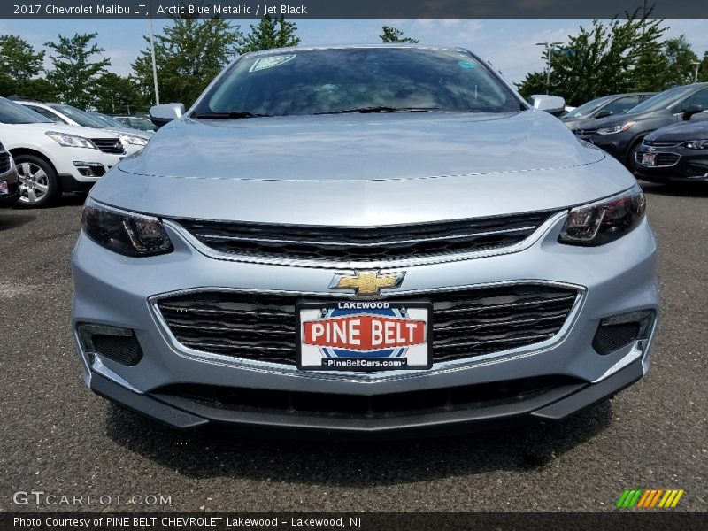 Arctic Blue Metallic / Jet Black 2017 Chevrolet Malibu LT