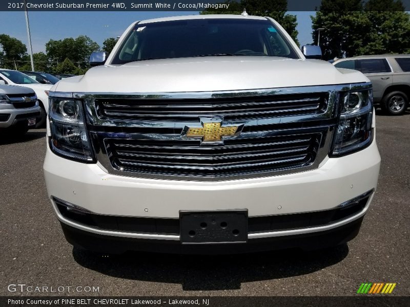Summit White / Cocoa/Mahogany 2017 Chevrolet Suburban Premier 4WD