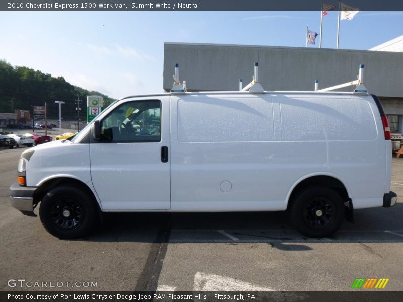 Summit White / Neutral 2010 Chevrolet Express 1500 Work Van