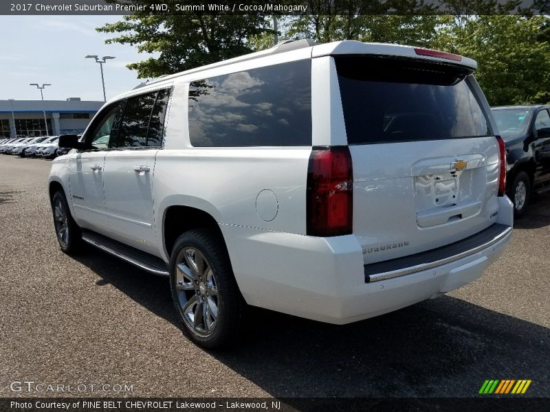 Summit White / Cocoa/Mahogany 2017 Chevrolet Suburban Premier 4WD