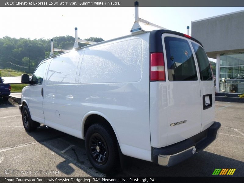 Summit White / Neutral 2010 Chevrolet Express 1500 Work Van