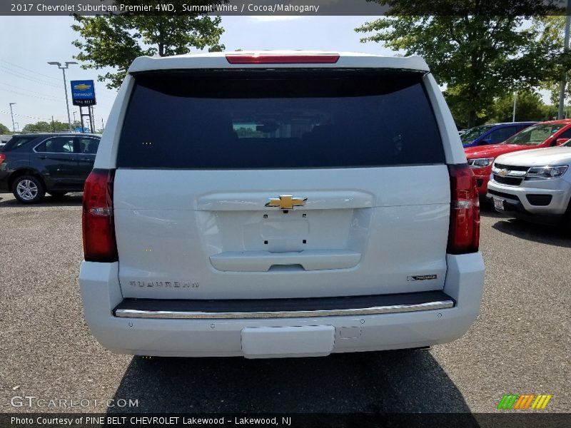 Summit White / Cocoa/Mahogany 2017 Chevrolet Suburban Premier 4WD