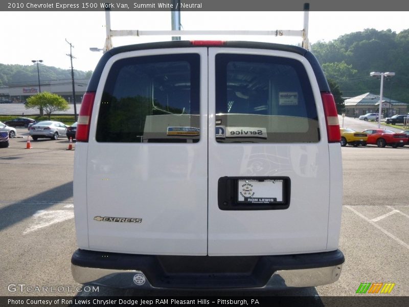 Summit White / Neutral 2010 Chevrolet Express 1500 Work Van