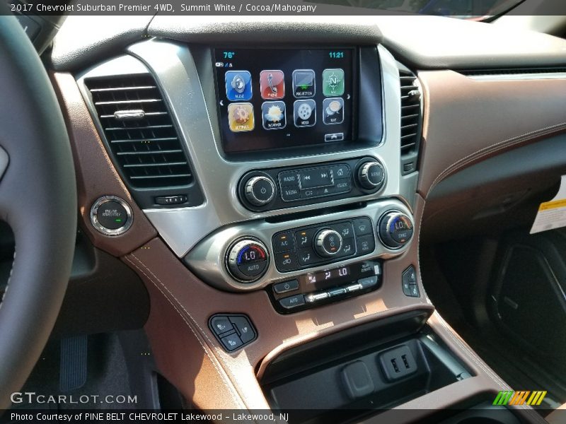 Summit White / Cocoa/Mahogany 2017 Chevrolet Suburban Premier 4WD