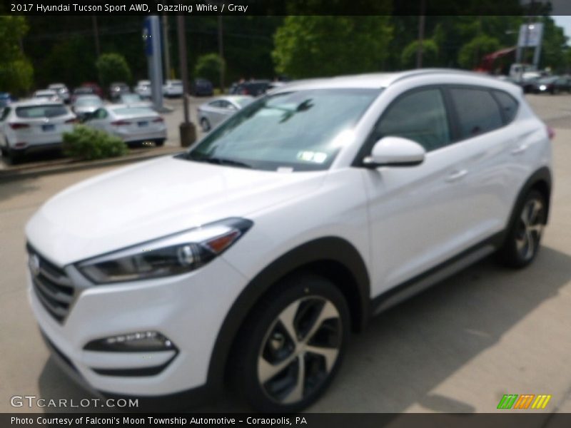 Dazzling White / Gray 2017 Hyundai Tucson Sport AWD