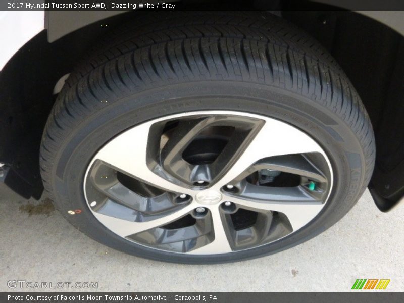 Dazzling White / Gray 2017 Hyundai Tucson Sport AWD