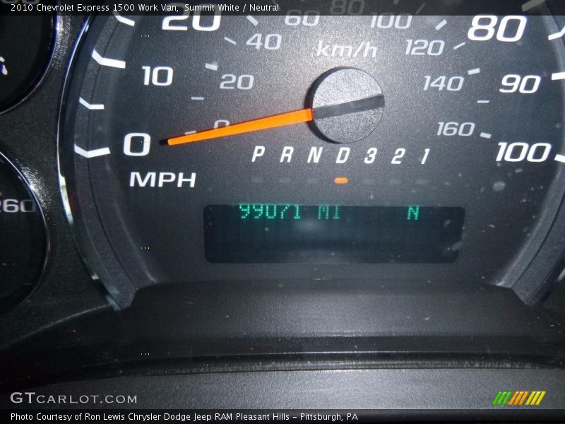 Summit White / Neutral 2010 Chevrolet Express 1500 Work Van