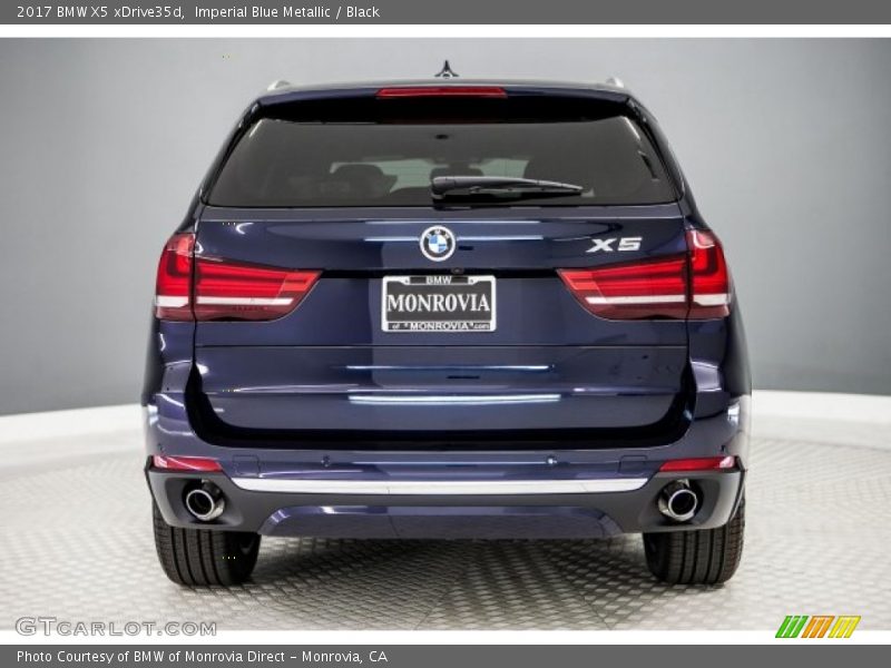 Imperial Blue Metallic / Black 2017 BMW X5 xDrive35d