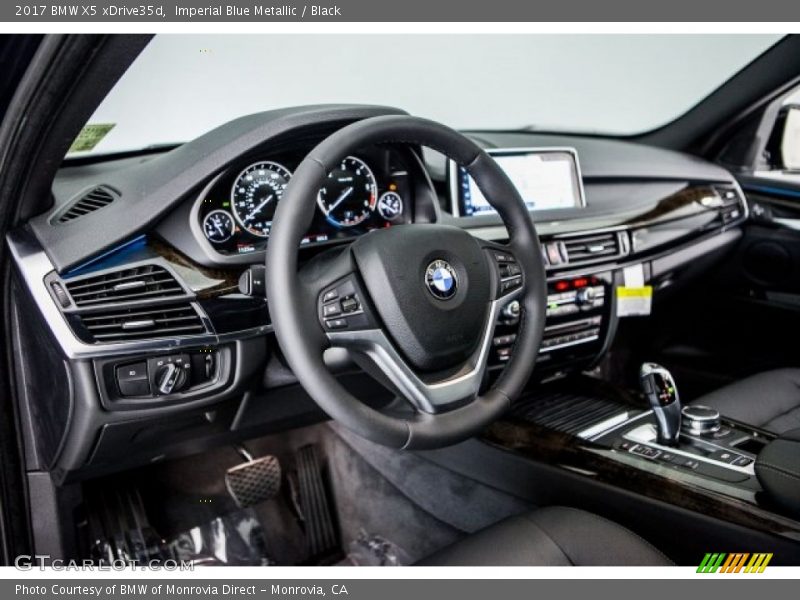 Imperial Blue Metallic / Black 2017 BMW X5 xDrive35d